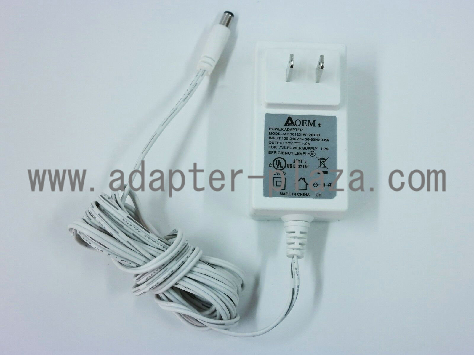 New ADSO12X-W120100 12V 1.0A AC Adapter FOR I.T.E.Power Supply